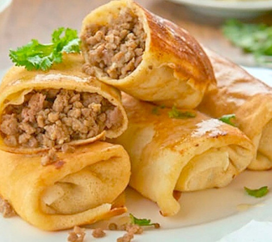 Блинчики с мясом 2 шт